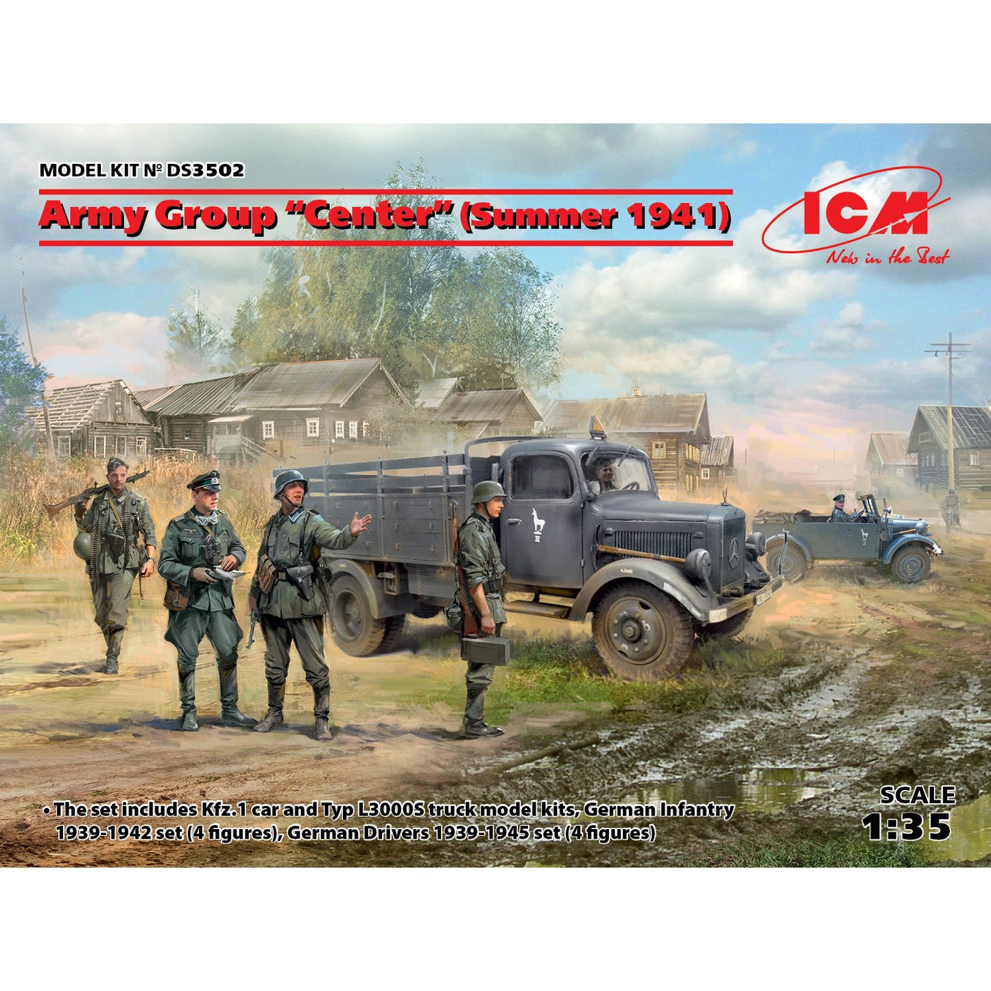 ICM DS3502 Plastic model kit Scale 1:35 Army Group "Center" (Summer 1941)