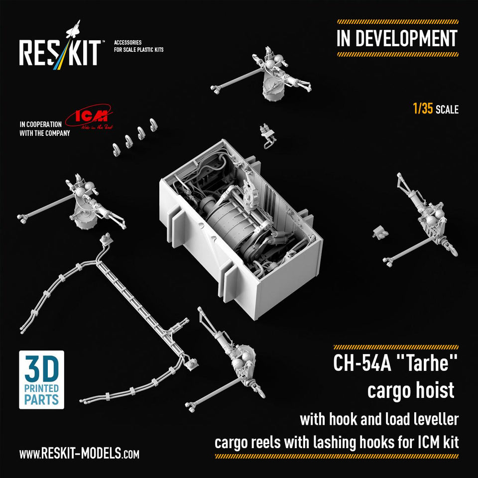 ResKit CH-54A “Tarhe” Cargo Hoist 1/35 for ICM kit – New Release