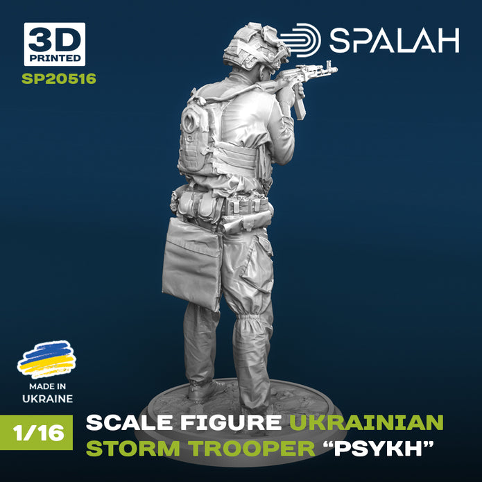 Spalah SP20516 Ukrainian storm trooper Psykh Scale Figure Model 1:16 | Detailed 3D Printed Resin Kit