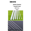 Plastic Beams 250x2.0 mm. 10 pcs Scale  DAN Models DM 013