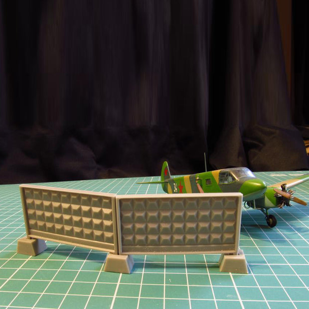 Concrete fence P6V Scale 1:72 Metallic Details MDR7207