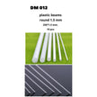Plastic Beams 250x1.5 mm. 10 pcs Scale  DAN Models DM 012
