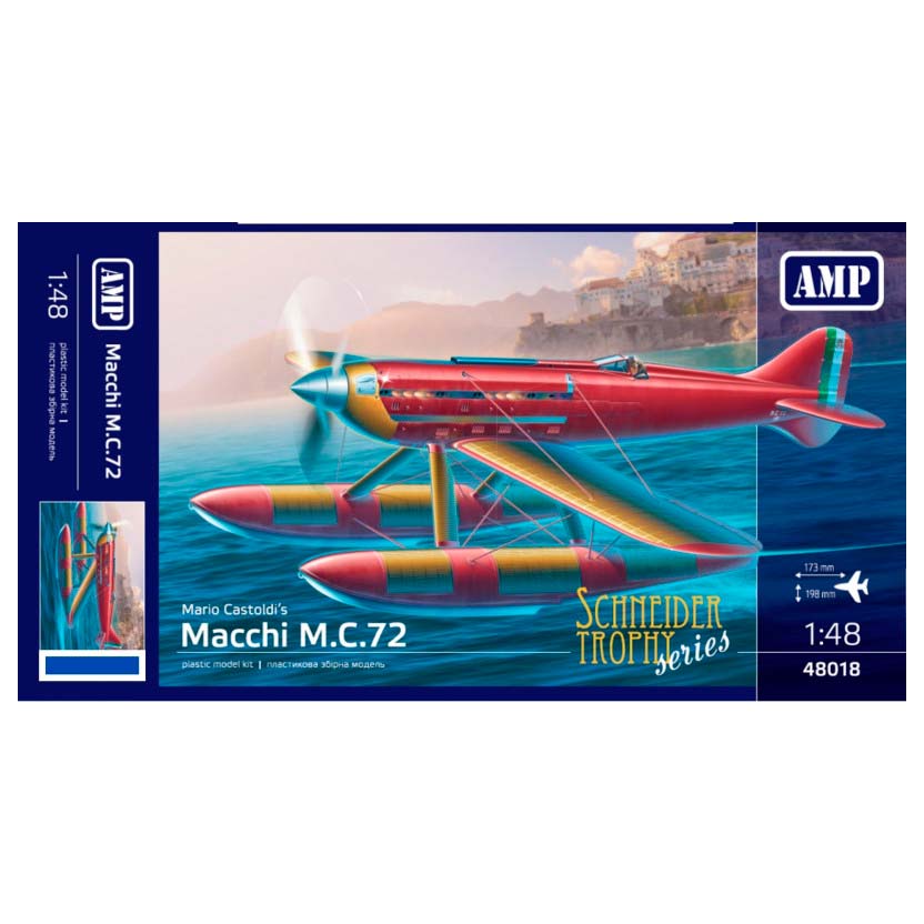 Macchi-Castordi M.C.72 Scale 1:48 AMP 48018 Plastic Model Helicopter Kit