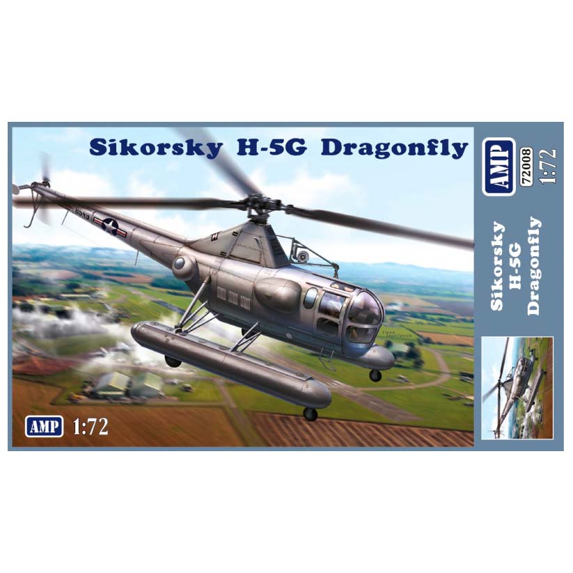 Sikorsky H-5G Dragonfly Scale 1:72 AMP 72008 Plastic Model Helicopter Kit