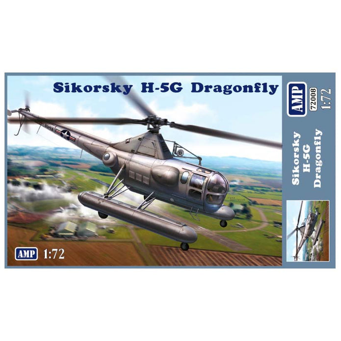 Sikorsky H-5G Dragonfly Scale 1:72 AMP 72008 Plastic Model Helicopter Kit