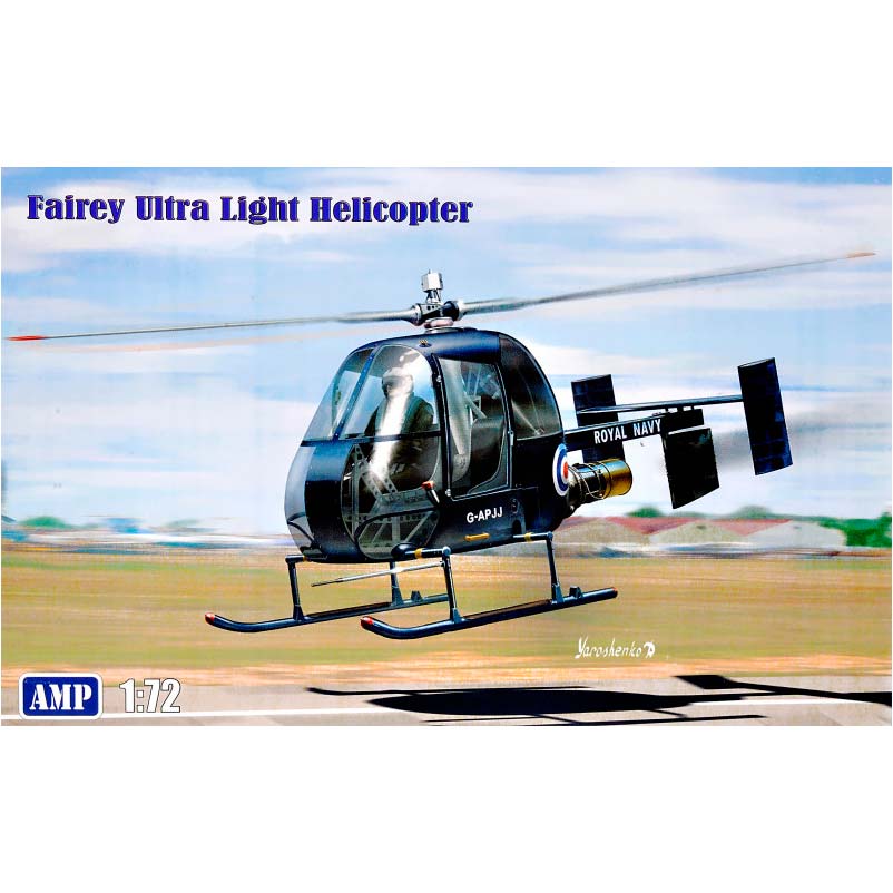 Fairey Ultra Light helicopter Scale 1:72 AMP 72002 Plastic Model Helicopter Kit