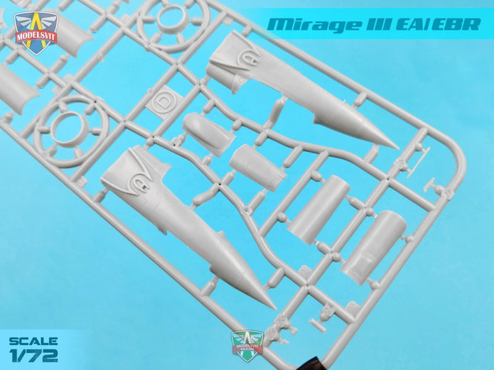 Modelsvit 72063 Plastic model aicraft kit Scale 1:72 Mirage III EA/EBR