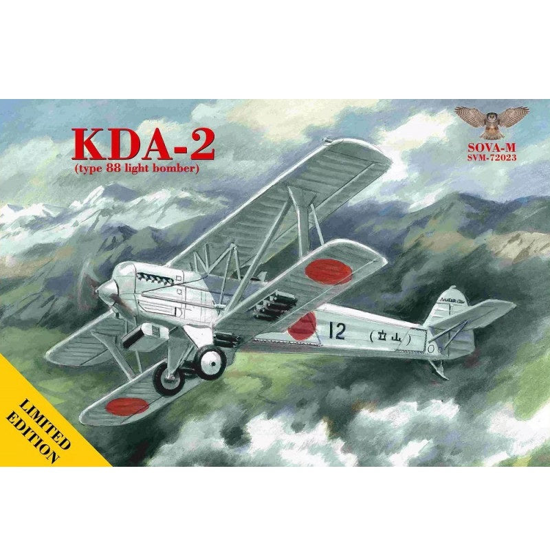 Kawasaki KOA type 88-2b Bomber, Biplane Aircraft Model Kit Scale 1:72 SOVA-M SVM 72023