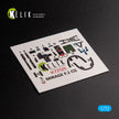 MIRAGE F.1 CG. Interior 3D Decals (for Special Hobby Aircraft model kit) Scale 1:72 KeliK K72125