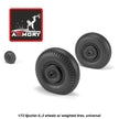 1/72 Iljushin IL-2 Bark late type wheels w/ weighted tires Scale 1:72 Armory Models AR AW72056