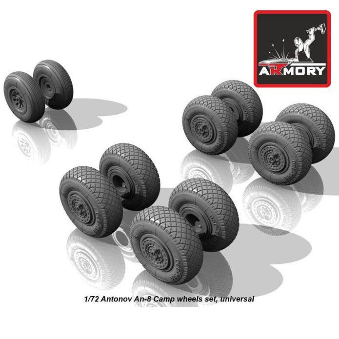 1/72 Antonov An-8 Camp wheels Scale 1:72 Armory Models AR AW72027