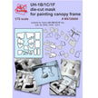 Painting Masks for model UH-1 (for Italeri) Scale 1:72 DAN Models MS720009