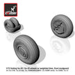 1/72 Sukhoj Su-30 / Su-35 Flanker wheels w/ weighted tires, front mudguard Scale 1:72 Armory Models AR AW72035