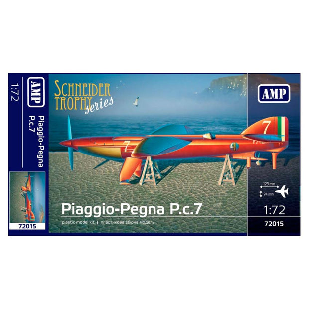 Piaggio Pegna PC.7 Scale 1:72 AMP 72015 Plastic Model Aircraft Kit
