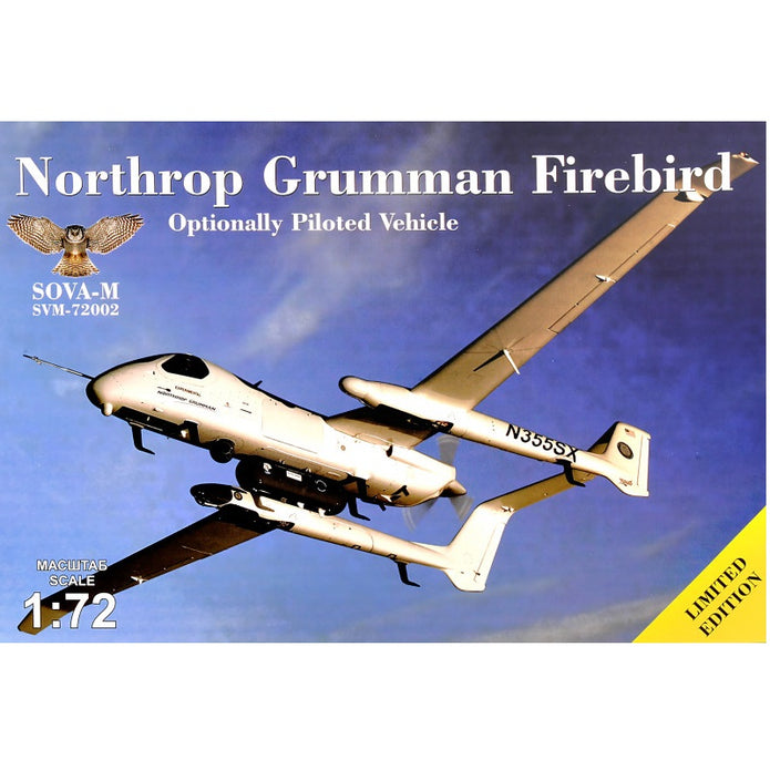 Northrop Grumman Firebird OPV w/ reconn, containers, Aircraft Model Kit Scale 1:72 SOVA-M SVM 72002