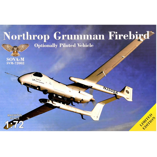 Northrop Grumman Firebird OPV w/ reconn, containers, Aircraft Model Kit Scale 1:72 SOVA-M SVM 72002
