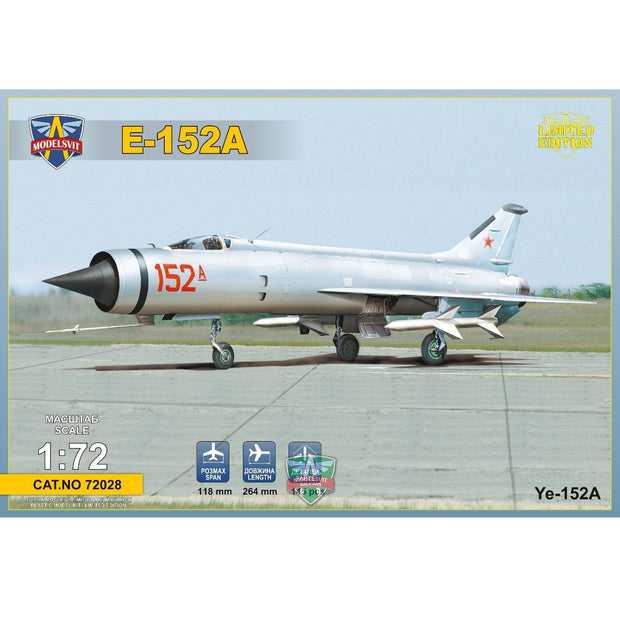 Modelsvit 72028 Plastic model aicraft kit Scale 1:72 Ye-152A