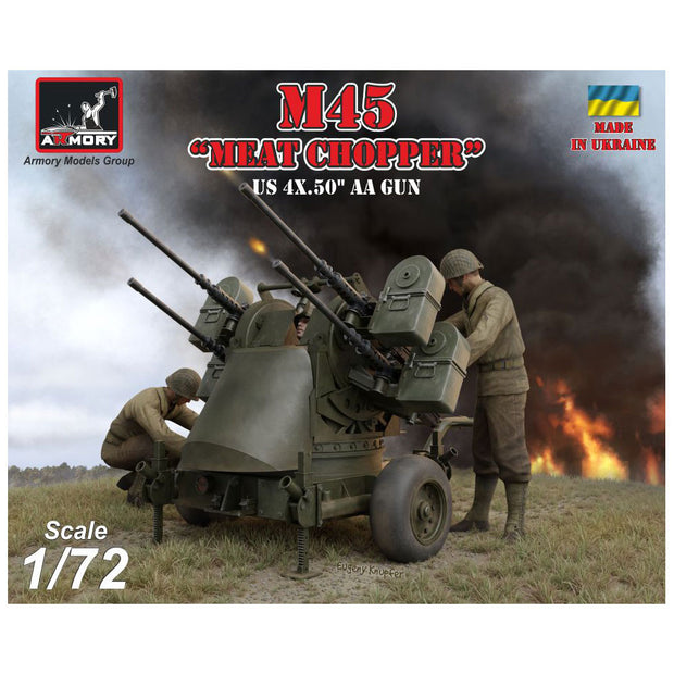 1/72 M45 Quadmount, US WWII 4x 12, 7mm M2HB Turret on M20 trailer Scale 1:72 Armory Models AR72239
