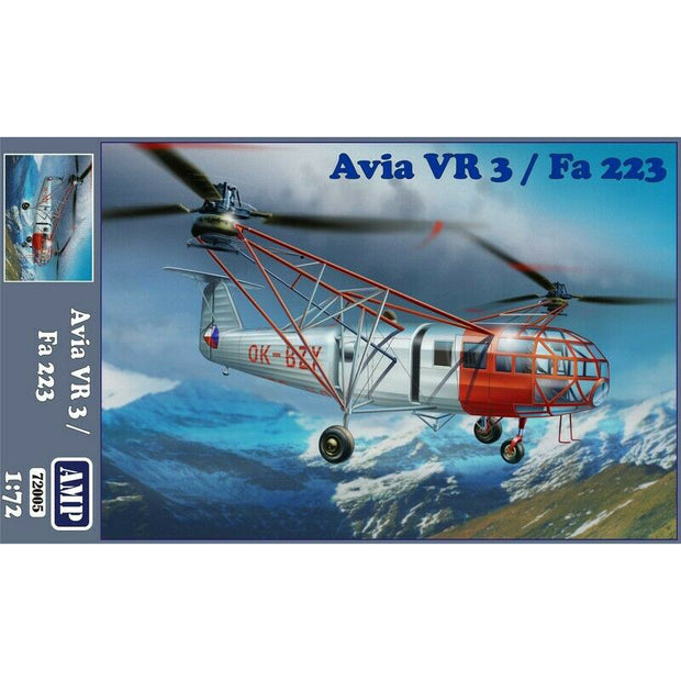 Avia Vr-3/Fa-223 Scale 1:72 AMP 72005 Plastic Model Helicopter Kit