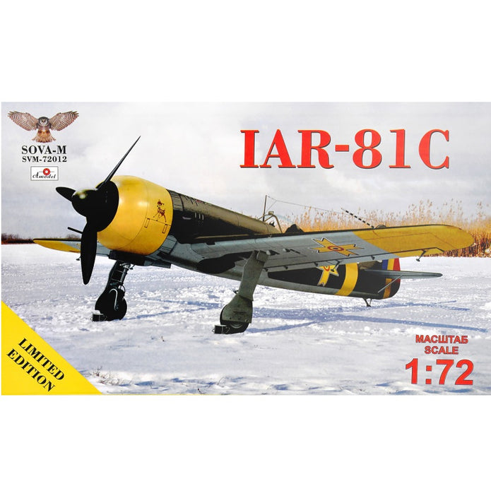 Romanian Fighter Aircraft IAR-81C, Aircraft Model Kit Scale 1:72 SOVA-M SVM 72012
