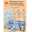 Painting Masks for model Mi-24A (for Zvezda 7273) Scale 1:72 DAN Models MS720005
