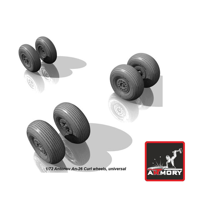 1/72 Antonov An-26 Curl wheels Scale 1:72 Armory Models AR AW72029