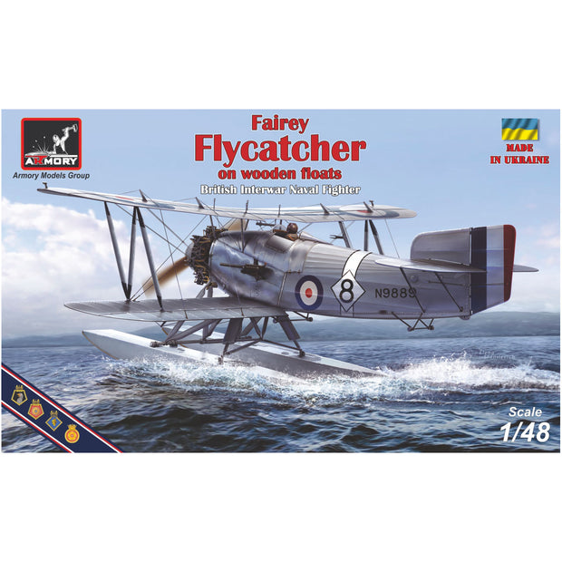 1/48 Fairey Flycatcher British Interwar FAA Floatplane Fighter, Early (Wooden) Scale 1:48 Armory Models AR48003