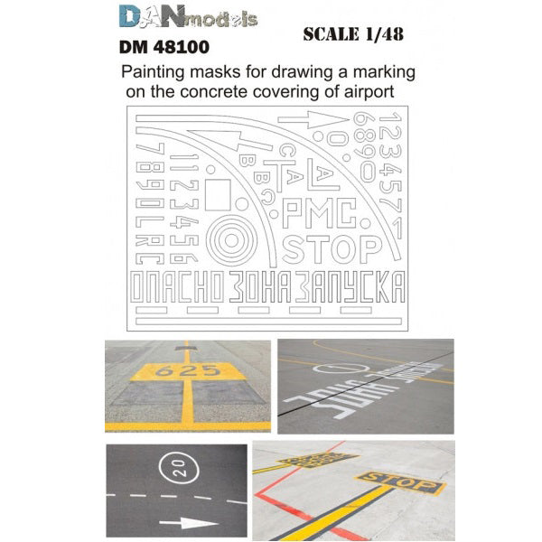 Painting Masks For Marking On The Concrete Covering Scale 1:48 DAN Models DM 48100