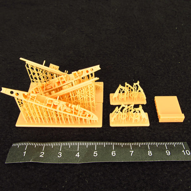 Blackburn Buccaneer S/2C/D/ Wing folded set, detailing of wing folding mechanism of the aircraft model (for Airfix) Scale 1:48 Metallic Details MDR48258