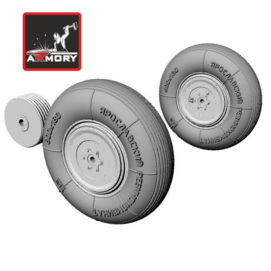 1/72 Yakovlev Yak-15 wheels Scale 1:72 Armory Models AR AW72005