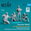 Green jersey (Modern) (Left position from the aircraft) (Catapult and Arresting Gear Crews, Air Wing Maintenance Personnel, Air Wing Quality Control Personnel) (4 pcs) (3D Printed) Scale 1:72 ResKit RSF72-0019