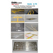 Stencil for marking on the airfield concrete Scale 1:72 DAN Models DM 72531
