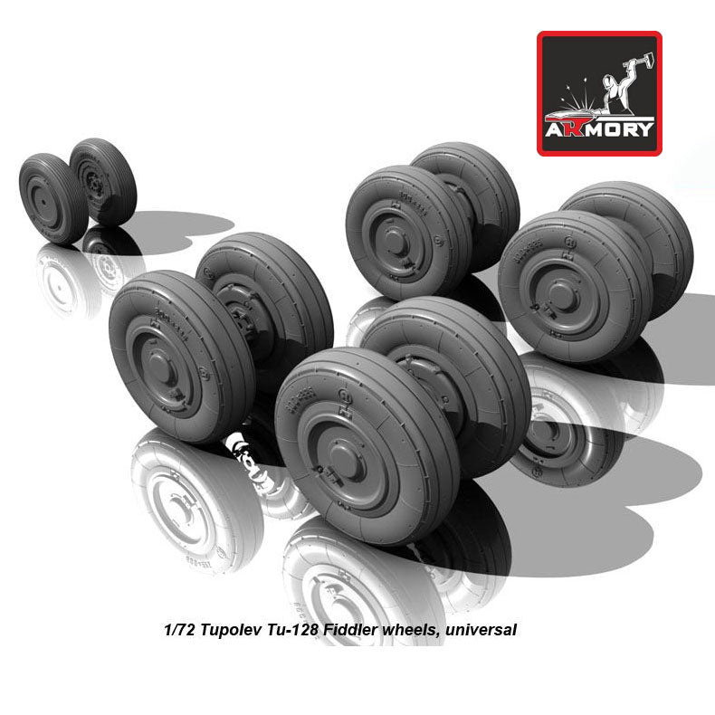1/72 Tupolev Tu-128 Fiddler wheels Scale 1:72 Armory Models AR AW72041