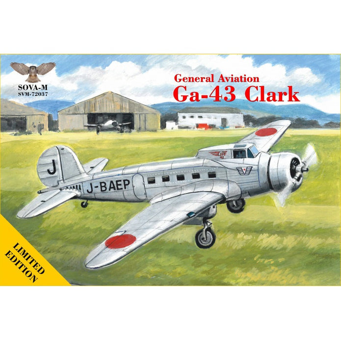 General Aviation Ga-43 Clark (Japan), Aircraft Model Kit Scale 1:72 SOVA-M SVM 72037