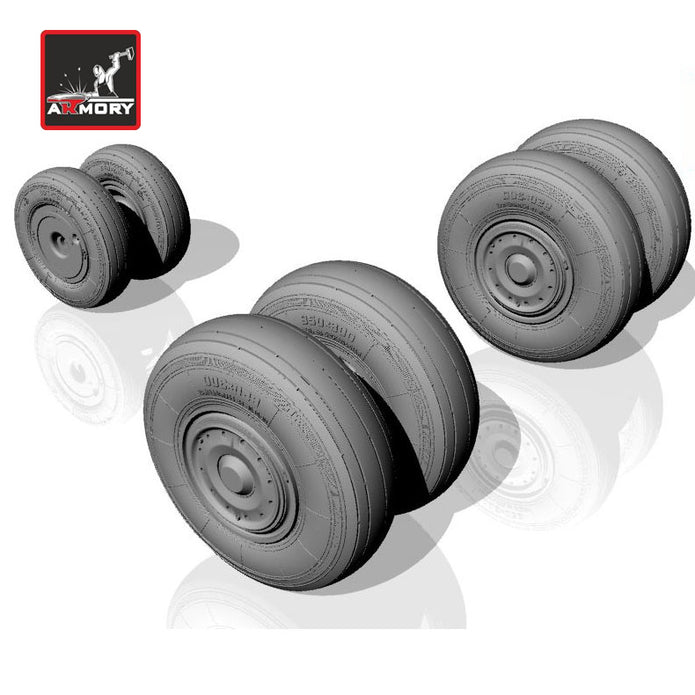 1/72 Sukhoj Su-24 Fencer late type wheels Scale 1:72 Armory Models AR AW72024