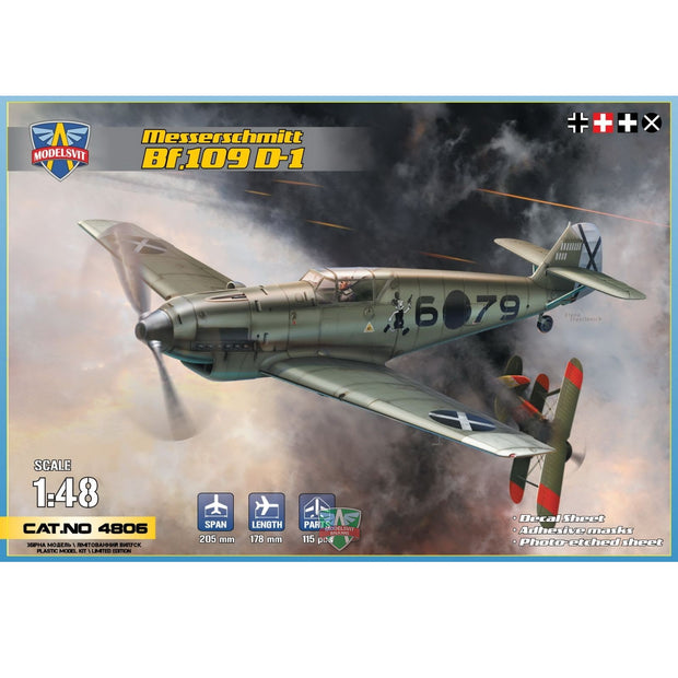 Modelsvit 4806 Plastic model aicraft kit Scale 1:48 Messerschmitt Bf 109D-1