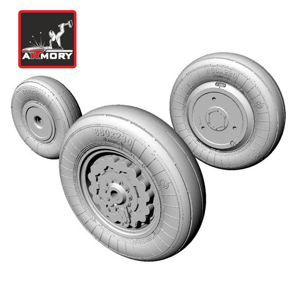 1/72 Sukhoj Su-17/-22 wheels Scale 1:72 Armory Models AR AW72010