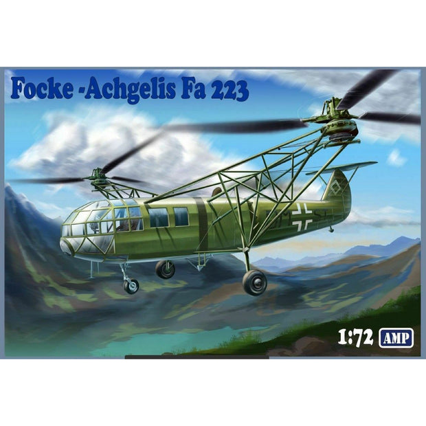 Focke-Achgelis Fa-223 Scale 1:72 AMP 72003 Plastic Model Helicopter Kit