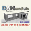 Material for diorama. house wall and entrance. Material - gypsum. Weight 650 gr Scale 1:35 DAN Models DM 35336