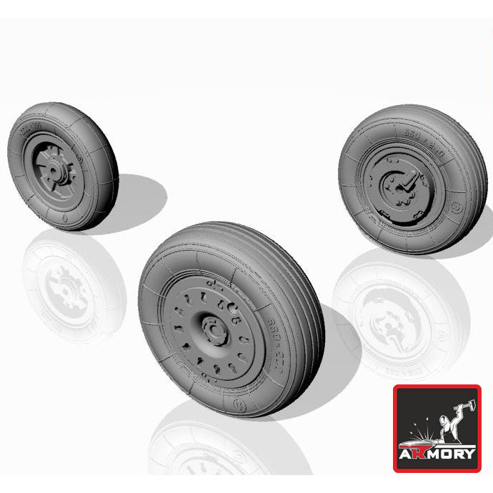 1/72 Yakovlev Yak-38 Forger wheels Scale 1:72 Armory Models AR AW72022