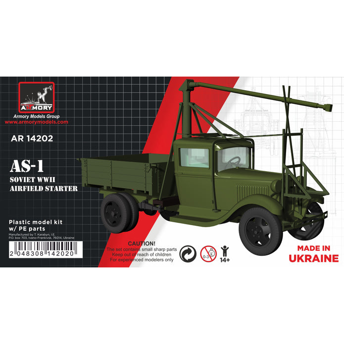 1/144 AS-1 Soviet WWII airfield starter on GAZ-AA chassis Scale 1:144 Armory Models AR14202
