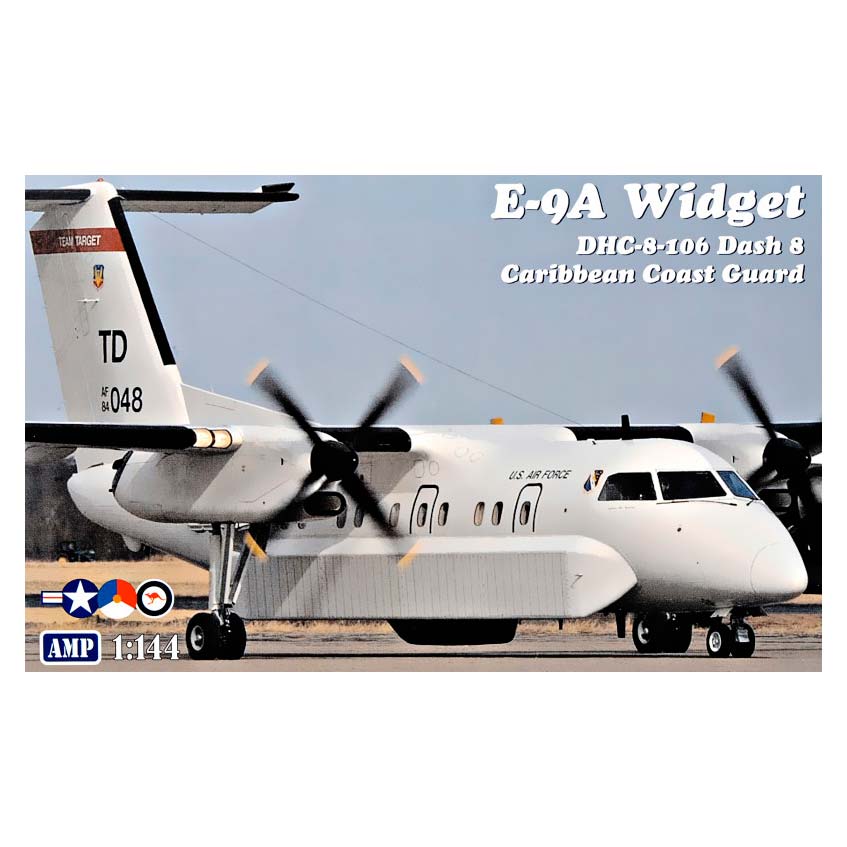 E-9A Widget/DHC-8-106 Dash 8 (USAF Caribbean Coast Guard) Scale 1:144 AMP 144003 Plastic Model Aircraft Kit