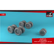 1/72 B-1B Lancer wheels w/ weighted tires, late Scale 1:72 Armory Models AR AW72340