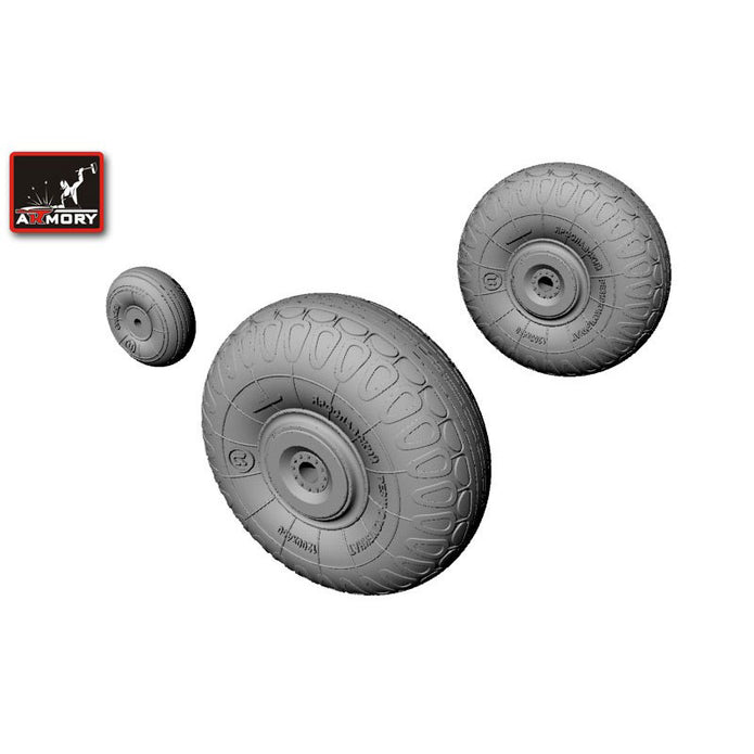 1/144 Lisunov Li-2 wheels1/144 Lisunov Li-2 wheels Scale 1:144 Armory Models AR AW14001