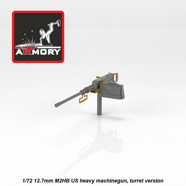 1/72 12, 7mm M2HB US heavy machinegun, turret version Scale 1:72 Armory Models AR AC7240