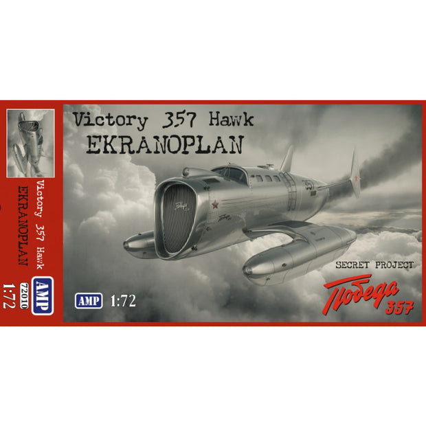 Secret Project Victory 357 Hawk Scale 1:72 AMP 72010 Plastic Model Ekranoplan Kit