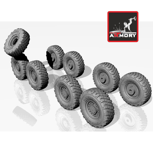 1/72 LAV-25 series wheels w/ 325/85 R16 XML tires (for ACE, Trumpeter)  Scale 1:72 Armory Models AR AC7300