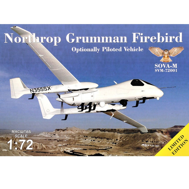 Northrop Grumman Firebird OPV w/ antennas & sensors, Aircraft Model Kit Scale 1:72 SOVA-M SVM 72001