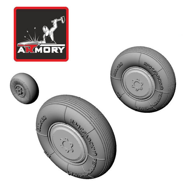 1/48 Yakovlev Yak-1 wheels Scale 1:48 Armory Models AR AW48003
