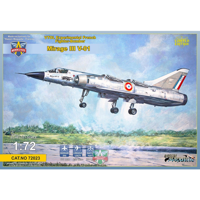 Modelsvit 72023 Plastic model aicraft kit Scale 1:72  Mirage III V-02